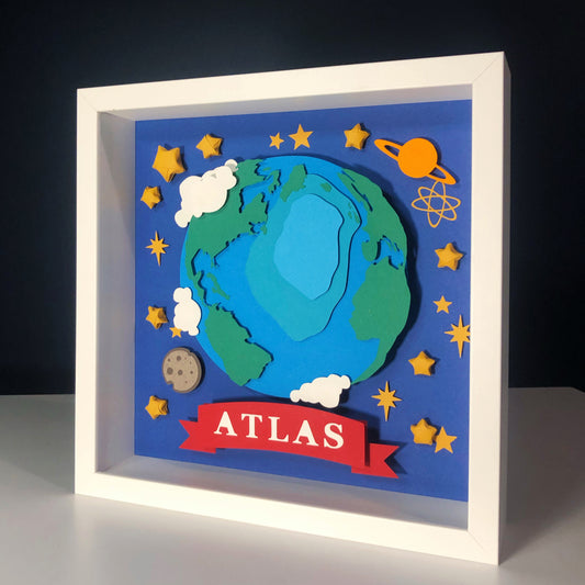 Atlas | Personalized Paper-cut Art