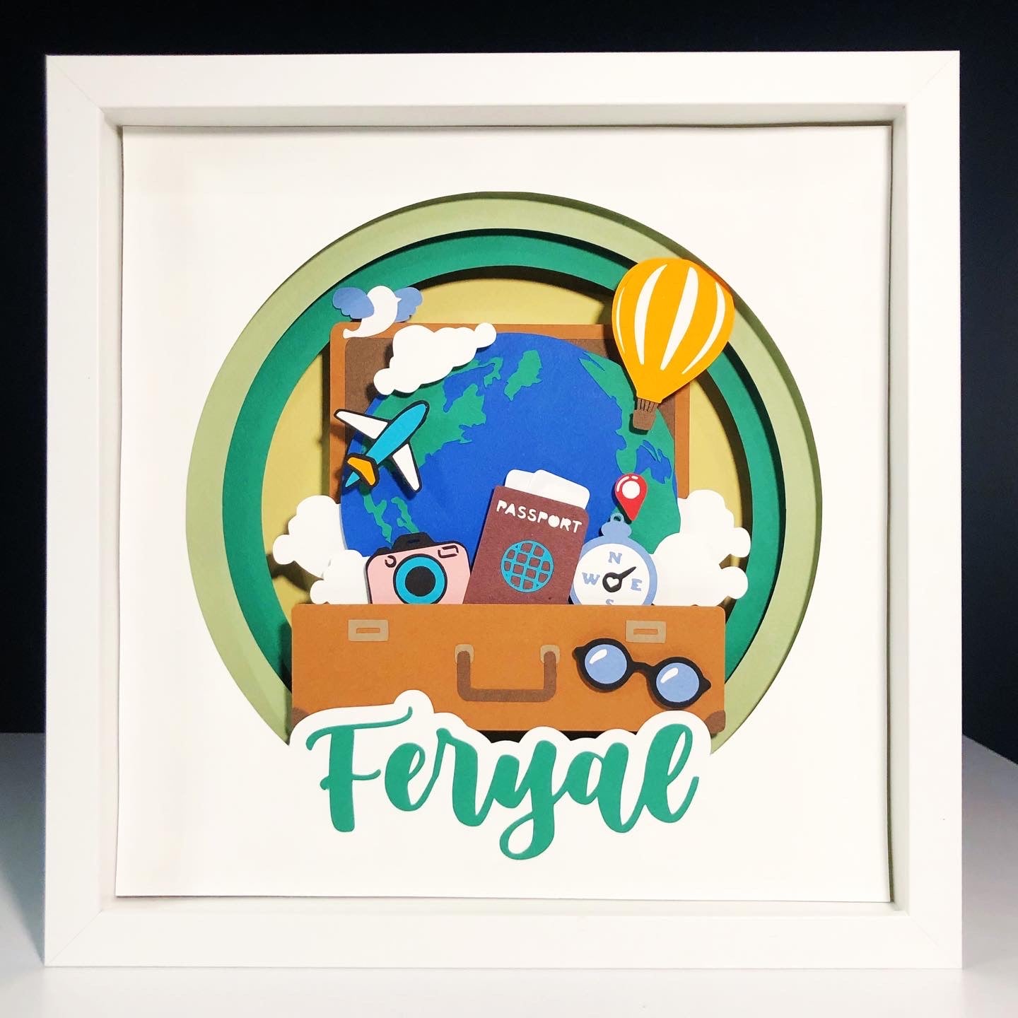 Traveller | Personalized Paper-cut Art