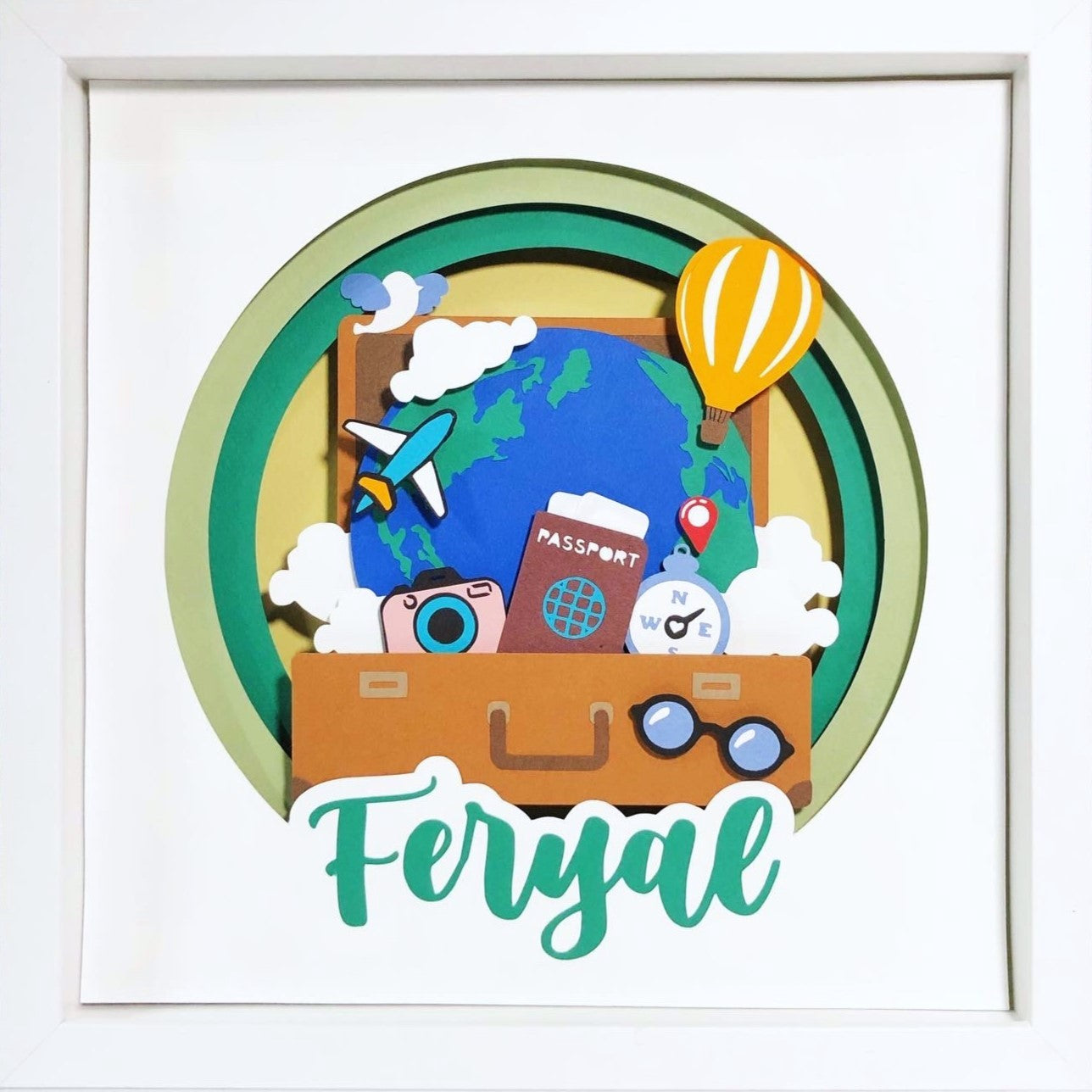 Traveller | Personalized Paper-cut Art