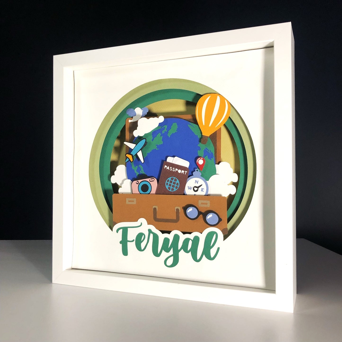 Traveller | Personalized Paper-cut Art
