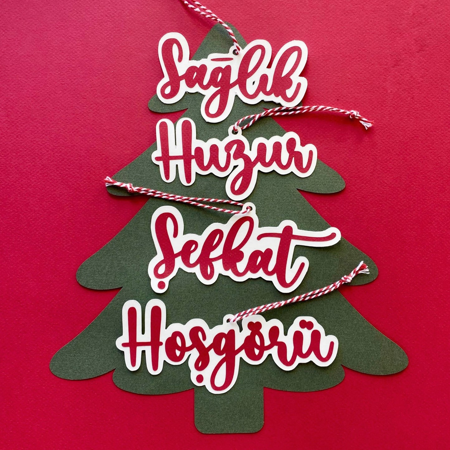 New Year Wishes Ornaments | Sets of 4