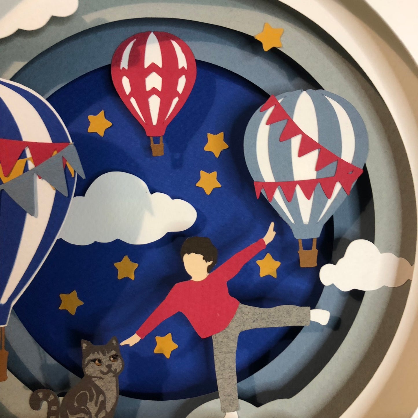 Air Balloon | Personalised Paper-cut Art