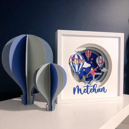 Air Balloon | Personalised Paper-cut Art