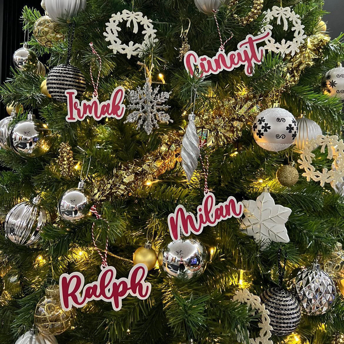 Personalized Christmas Tree Ornament | Custom Name & Special Wishes
