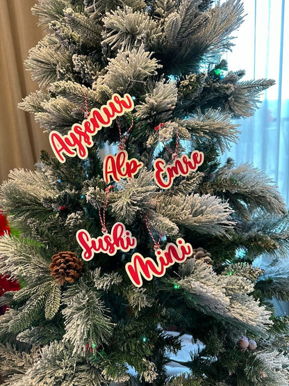 Personalized Christmas Tree Ornament | Custom Name & Special Wishes