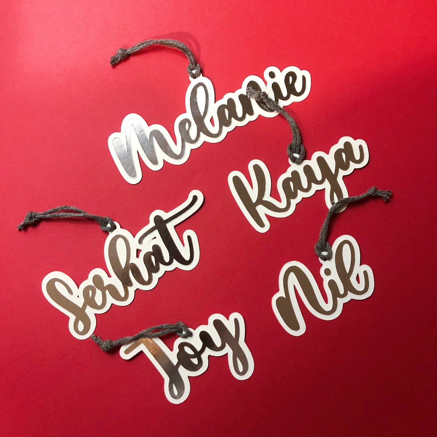 Personalized Christmas Tree Ornament SILVER | Custom Name & Special Wishes
