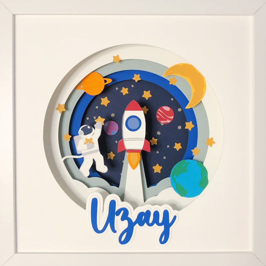 Space | Personalized Paper-cut Art