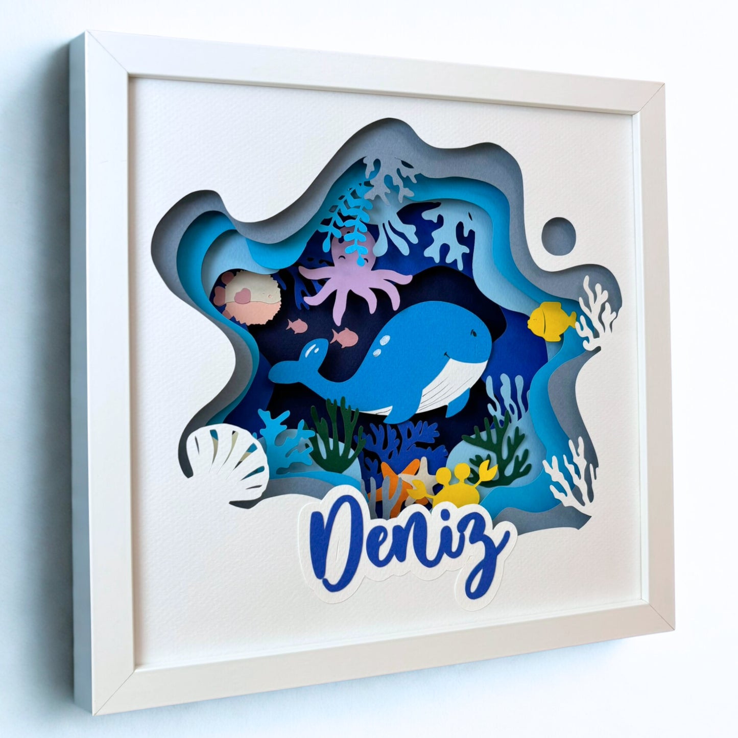 Sea Creatures | Personalized Paper-cut Art