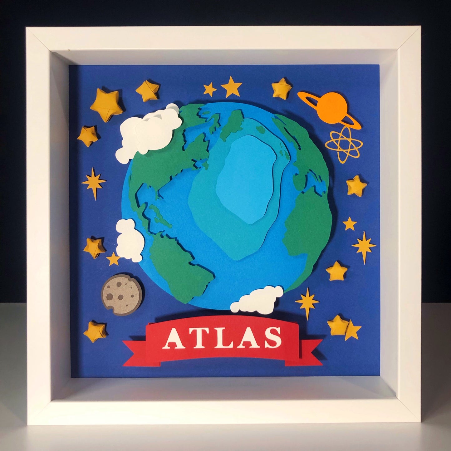Atlas | Personalized Paper-cut Art