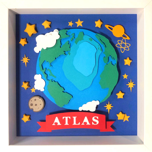 Atlas | Personalized Paper-cut Art