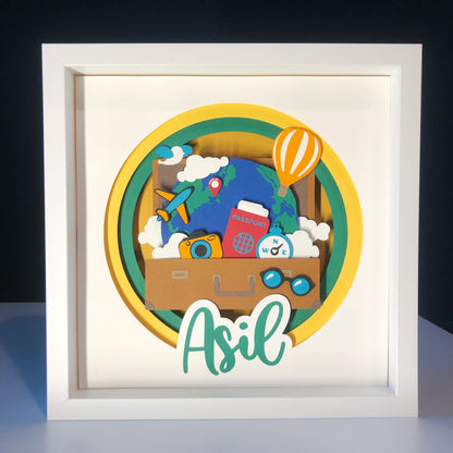 Traveller | Personalized Paper-cut Art