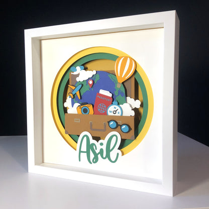 Traveller | Personalized Paper-cut Art