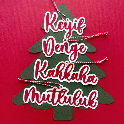 New Year Wishes Ornaments | Sets of 4