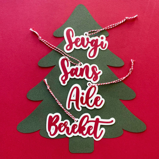 New Year Wishes Ornaments | Sets of 4